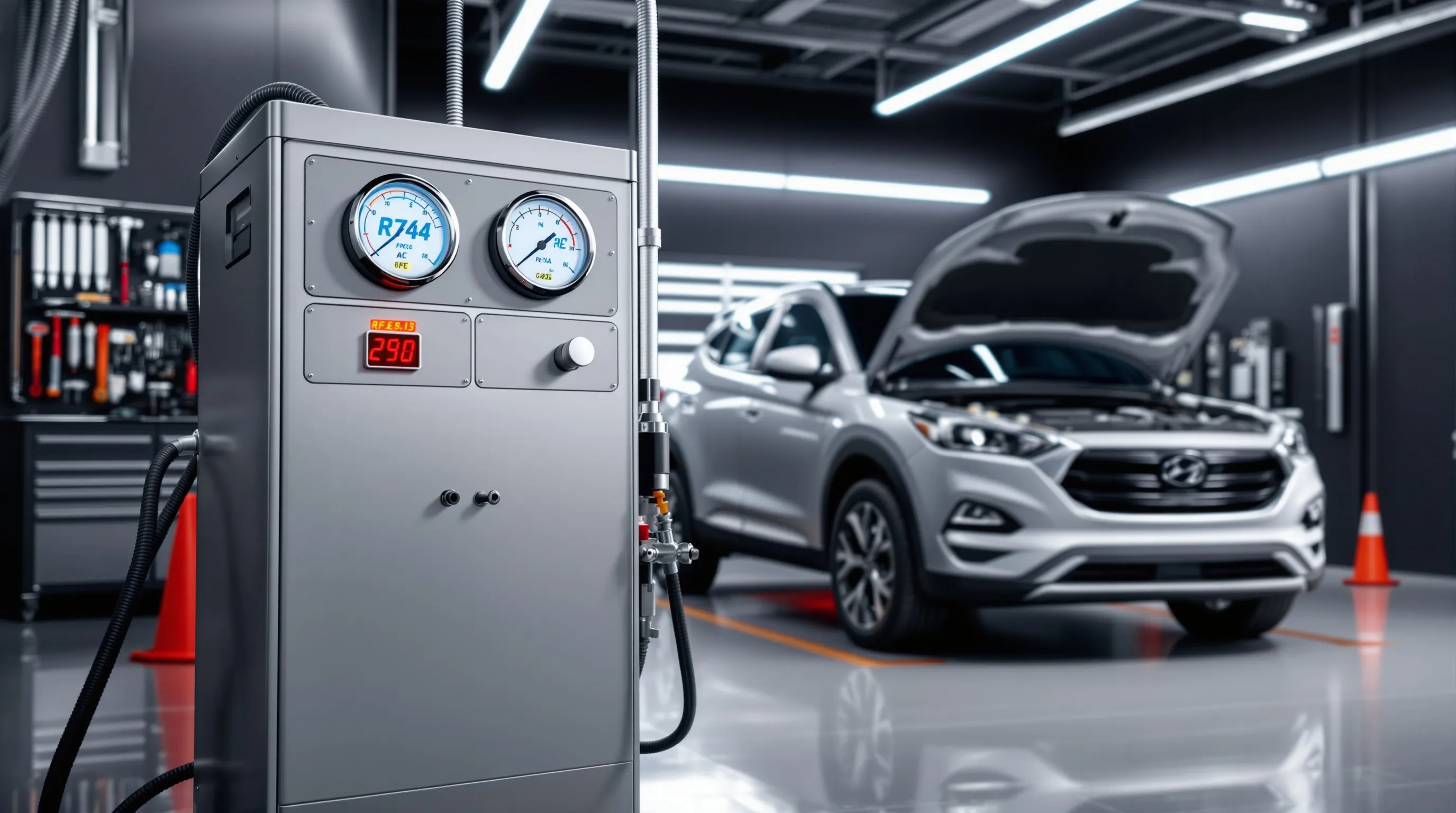 Бокс заправки автокондиционеров Гараж61